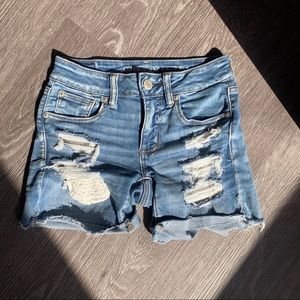 AmericanEagle Jean Ripped Shorts Midi Lace Pockets